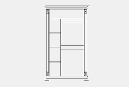 Шкаф для одежды 2-х дв. "Верди Люкс"