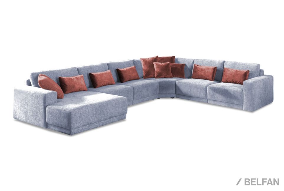 "Lucca" диван угловой с оттоманкой 1