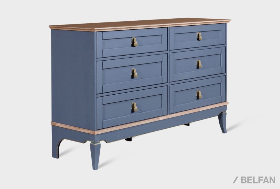 Комод "Стюарт" 6 массив и шпон дуба 1