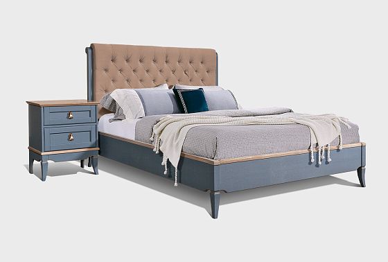 Кровать "Стюарт" (мягкое изголовье) массив и шпон дуба 8