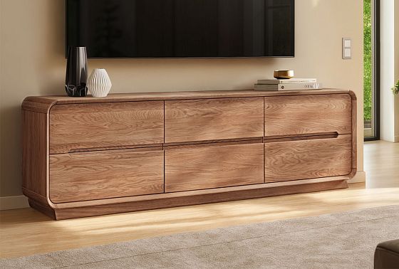 Тумба под ТВ "Монблан" 200 массив дуба 5