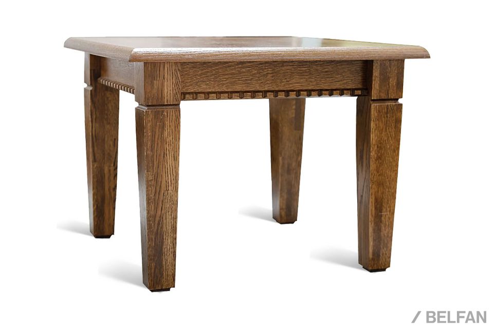 Стол журнальный "Верди Люкс 2" массив и шпон дуба 1