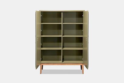 Тумба высокая "Сакраменто"; *А-016.82; олива, орех