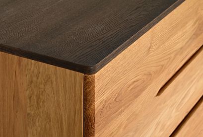 Комод "Elva" B-3; *ВМФ-1571; бейц-масло, графит