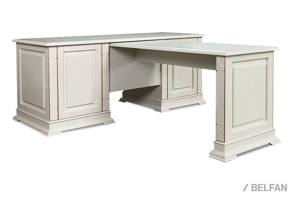 Стол письменный "Верди Люкс 8" массив и шпон дуба 2