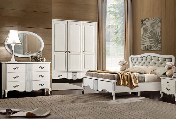 Шкаф для одежды "Katrin" фигурный 3-х дв. без зеркала массив и шпон дуба 4