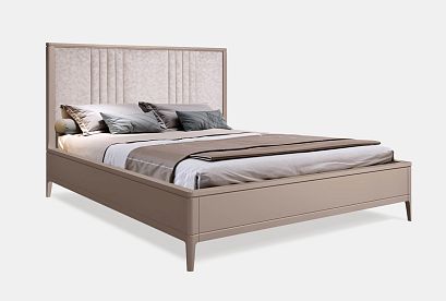 Кровать "Dune" (мягкое изголовье); без основания, без матраса; *ГМ 8934; (1600x2000); меренга; Mist 2