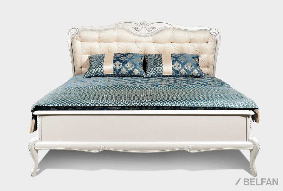 Кровать "Fleuron" (низкое изножье) массив и шпон дуба 2