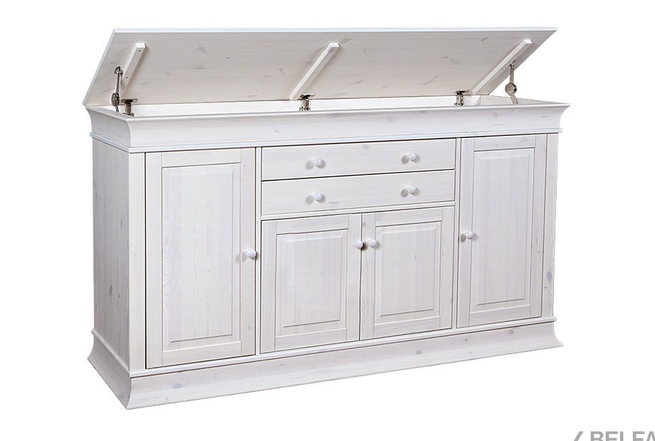 Комод "Бостон-4+2" с откидной крышкой массив сосны 1