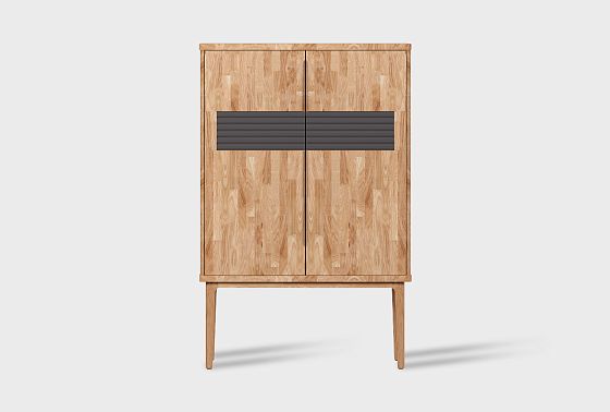 Тумба высокая "Wallstreet" массив дуба, МДФ 4