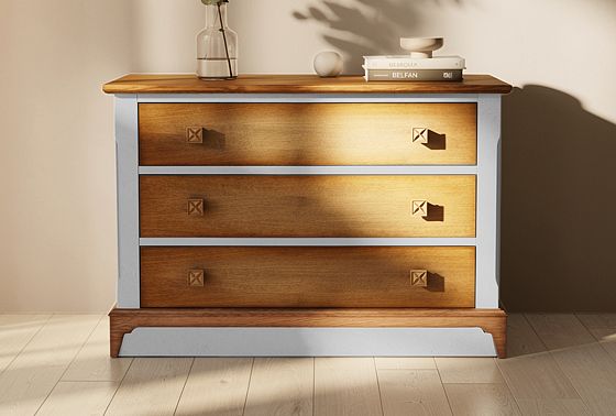 Комод "Бриансон" массив и шпон дуба, МДФ 7