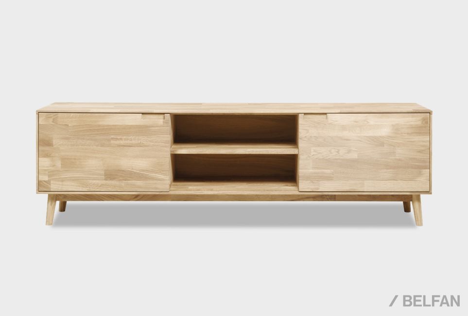 Тумба под ТВ "Ирвинг" массив дуба 5