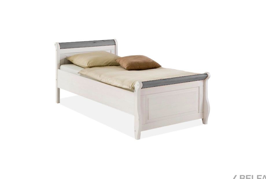 Кровать односпальная "Мальта" (без ящиков) массив сосны 1