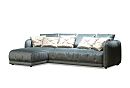 "Kassel" диван с оттоманкой; раскл.; 6ML2MR; Выкатной Roll-out (1350левый; Tiffany 12+Tiffany 02 (гр.Т6/МТХ)