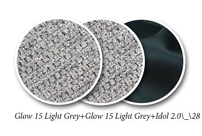 "Grand" диван с оттоманкой; нераскл.; 2L8R; правый; Glow 15 Light Grey+Glow 15 Light Grey+Idol 2.0\_\28 (гр. 5/МТХ+ТД)