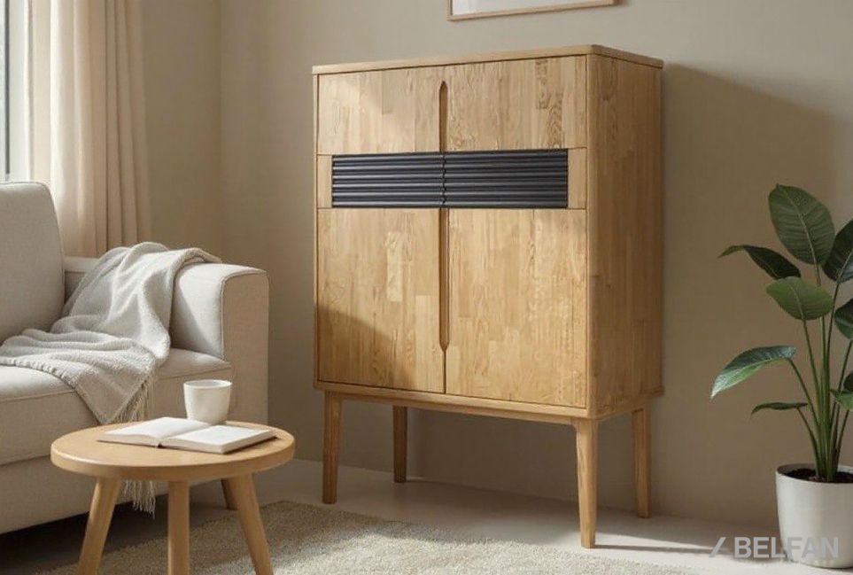 Тумба высокая "Wallstreet" массив дуба, МДФ 1