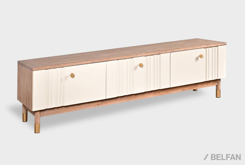 Тумба под ТВ "Меридиан" 180 массив дуба, МДФ 1