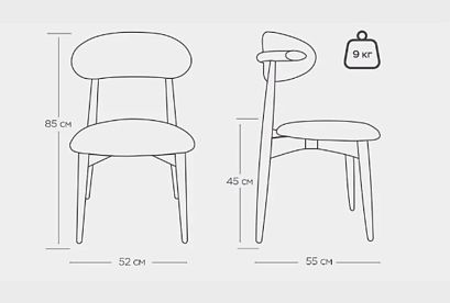 Стул "Bergamo"; белёный дуб; coco 260