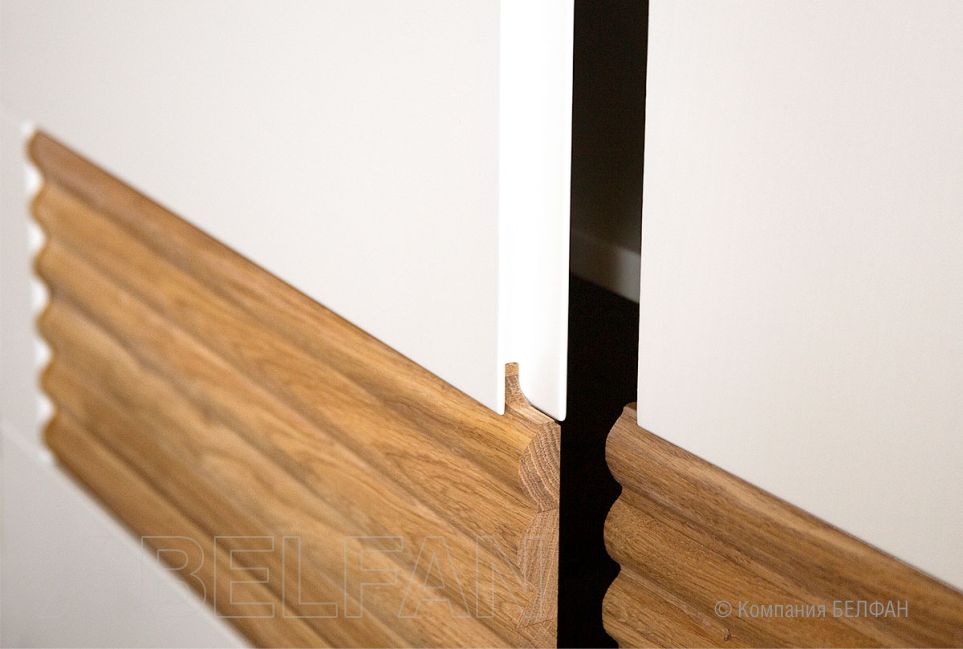 Шкаф для одежды 2-х дверный "Wallstreet" массив дуба, МДФ 2