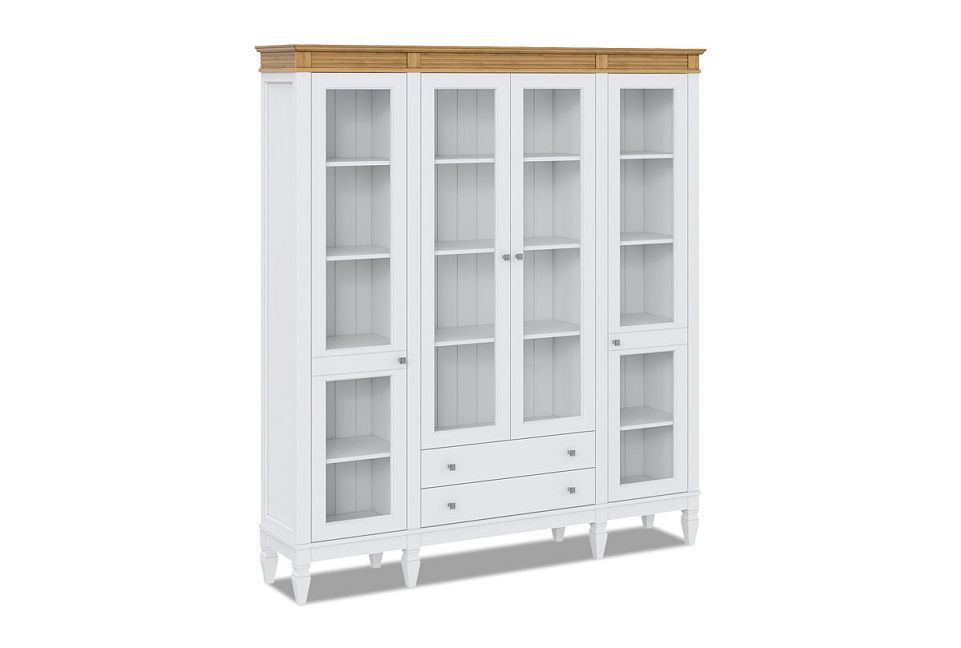 Стеллаж "Ольса" 422/002; белый лак