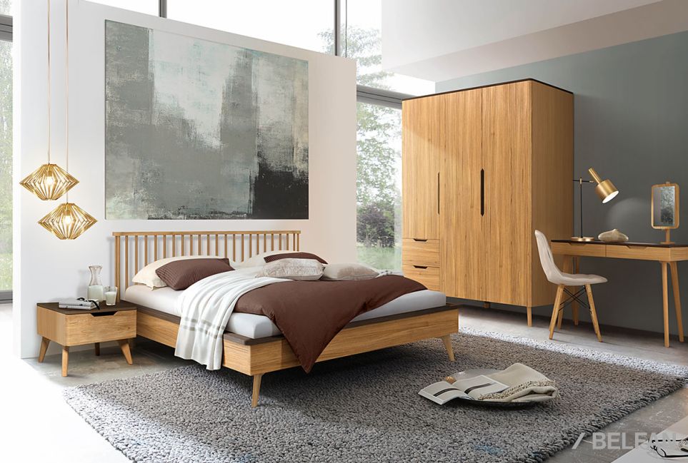 Кровать "Elva" массив и шпон дуба 2