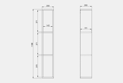 Стеллаж настенный "Сакраменто"