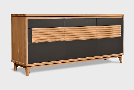 Тумба "Уоллстрит" 3 массив дуба, МДФ 6