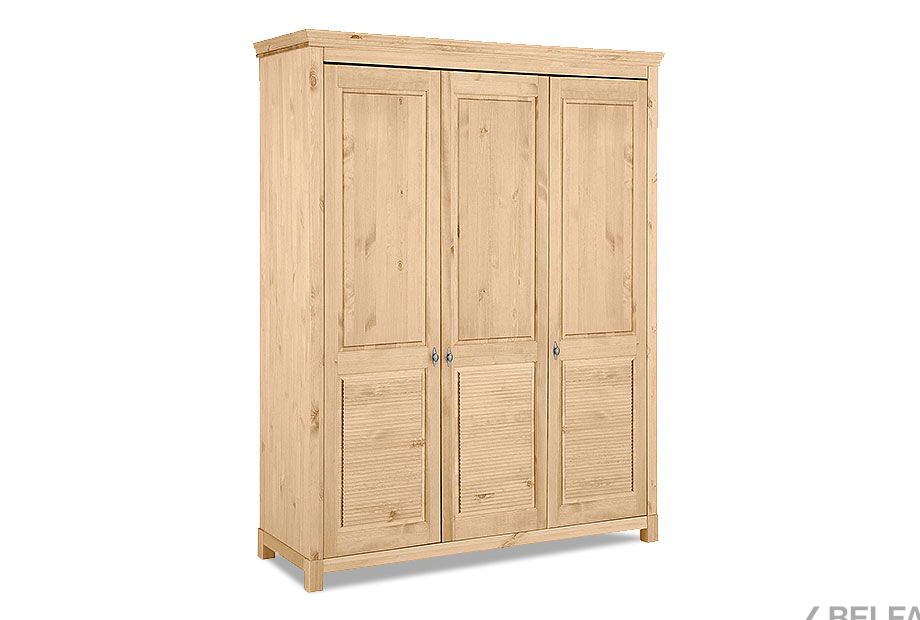Шкаф для одежды 3-х дв. "Рауна" 30 массив сосны 1