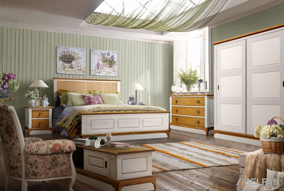 Кровать "Brianson" массив и шпон дуба, МДФ 6