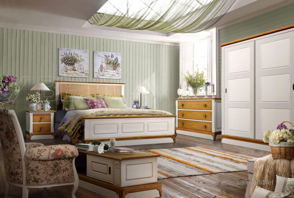 Кровать "Brianson" массив и шпон дуба, МДФ 6