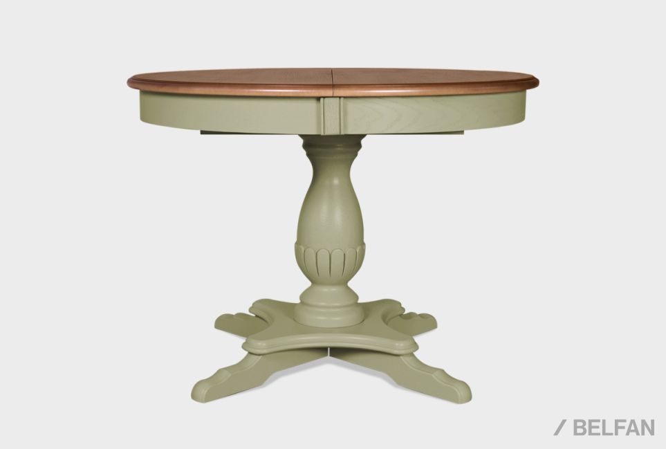 Стол обеденный "Оливия" (круглый) массив и шпон ольхи 4