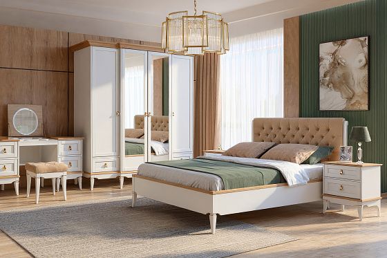 Кровать "Стюарт" (мягкое изголовье) массив и шпон дуба 5