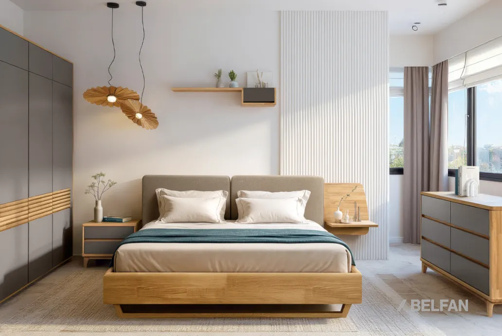 Спальня «Wallstreet» #4 антрацит + бейц-масло