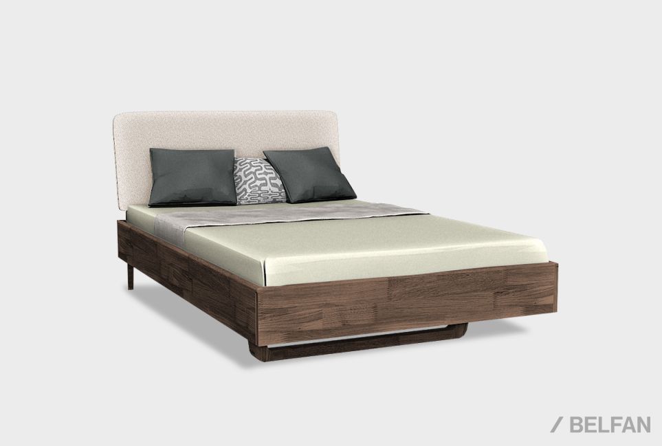 Кровать "Wallstreet" (мягкое изголовье) массив дуба 1