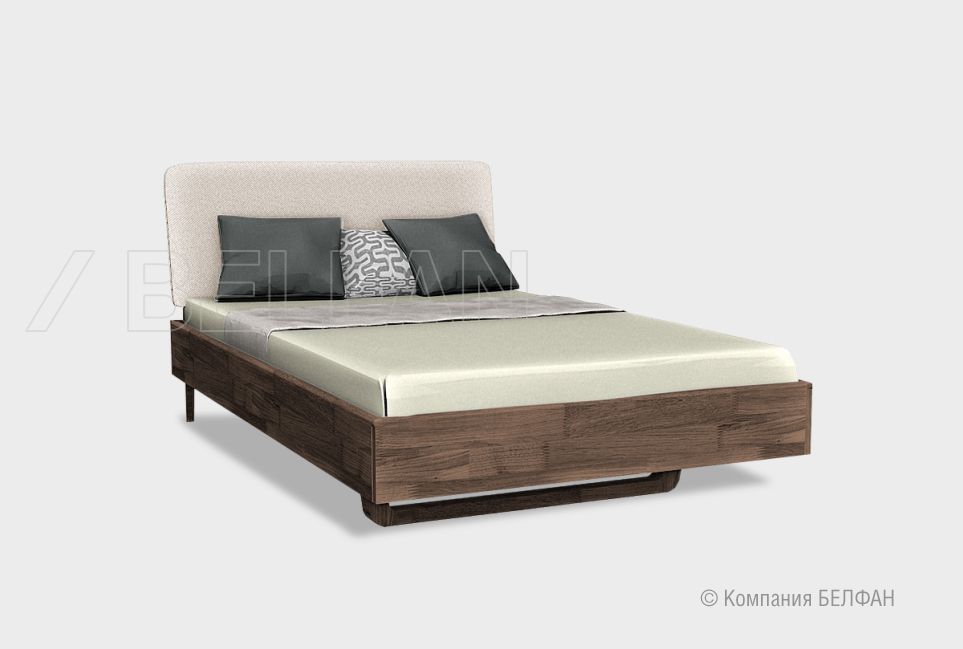Кровать "Wallstreet" (мягкое изголовье) массив дуба 1