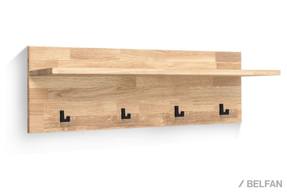 Вешалка настенная "Арт" массив дуба 5
