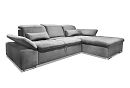 "Престон" диван с оттоманкой; раскл.; 2ML8MR; "Дельфин" (1940х1360); Atlanta Grey(30875)(гр. 19)