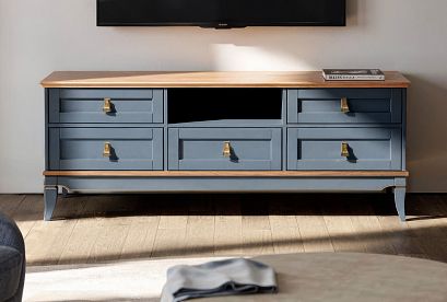 Тумба под ТВ "Стюарт" (с нишей); *ГМ 6560; марено, натуральный дуб