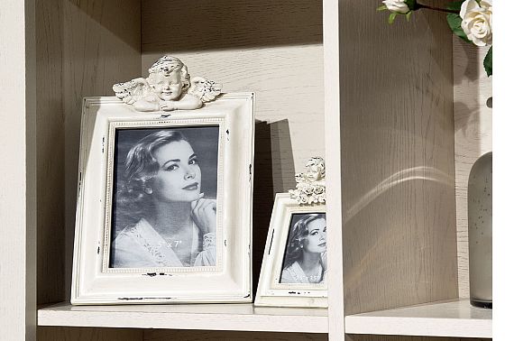 Шкаф навесной открытый "Трио" массив и шпон дуба 6