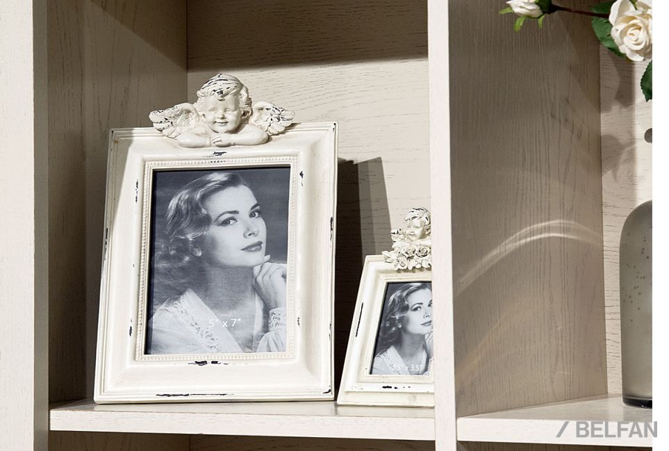 Шкаф навесной открытый "Трио" массив и шпон дуба 5