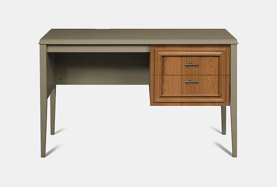 Стол письменный "Сакраменто" (1 тумба справа) массив и шпон дуба, МДФ 3