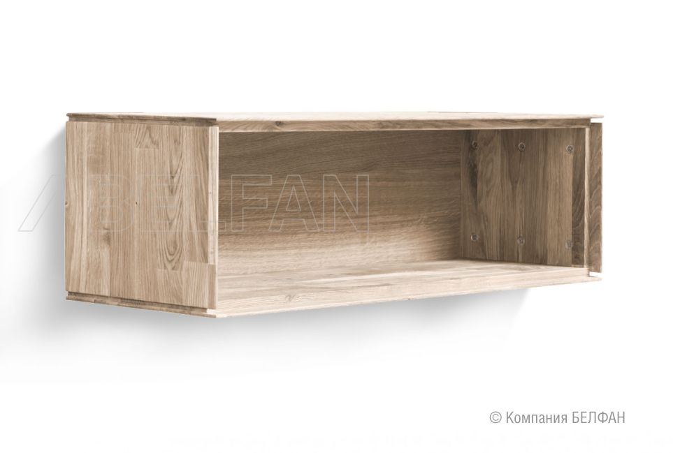 Полка навесная "Гринвуд" 85 массив дуба 1