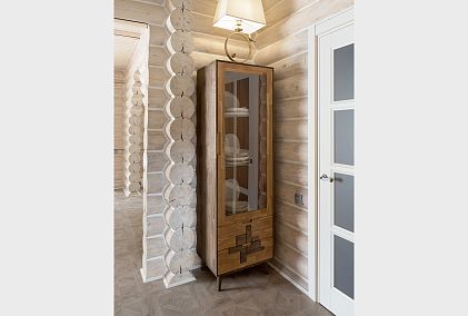 Шкаф с витриной 1-но дверный "Irving Design" (правый)