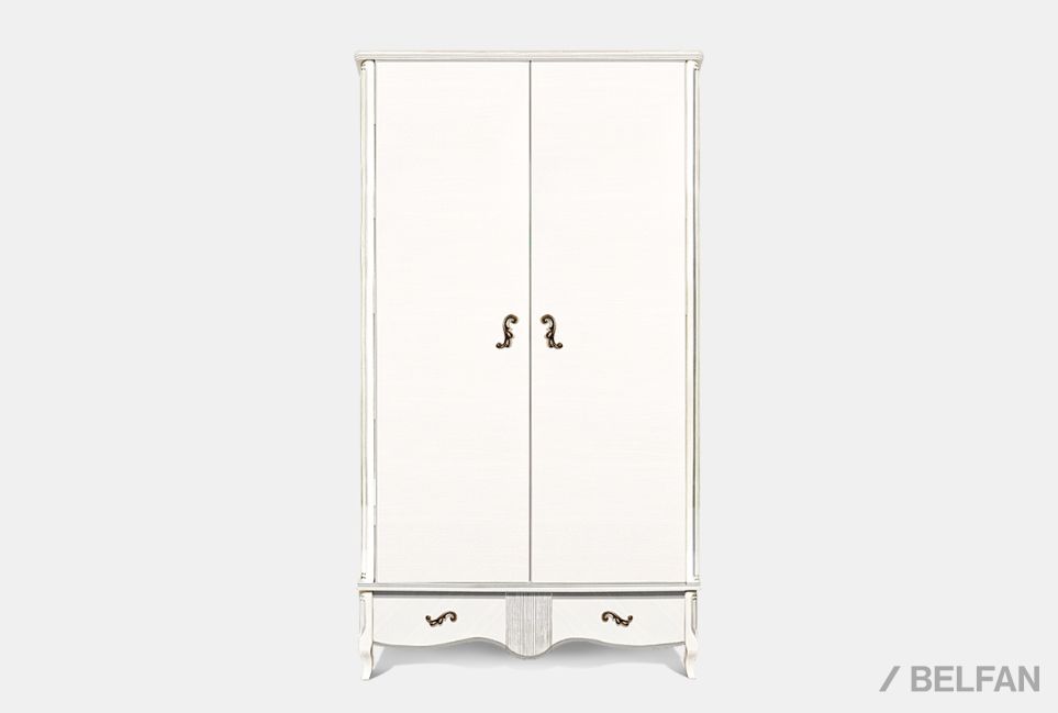 Шкаф для одежды "Katrin" 2-х дв. без зеркала массив и шпон дуба 1