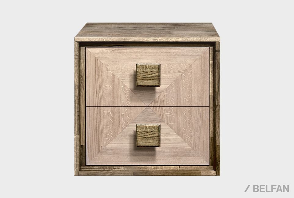 Модуль для стеллажей открытых "Куб Дизайн" (с ящиками) массив дуба 3