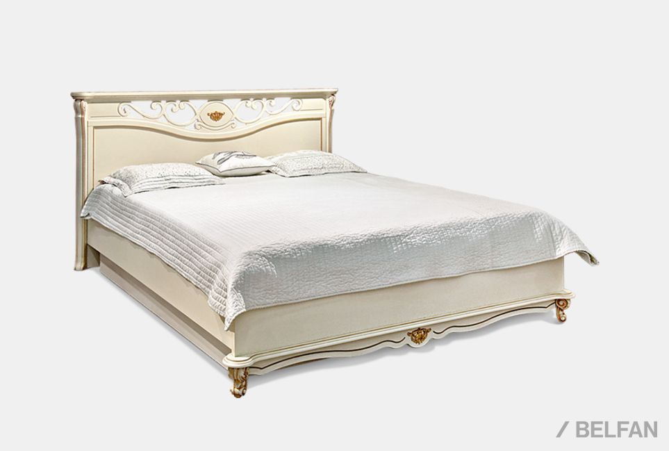 Кровать "Алези" (низкое изножье) массив и шпон дуба 1