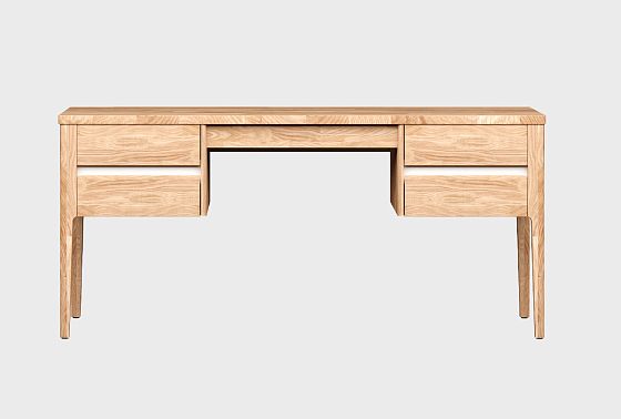 Стол письменный "Уоллстрит" (2 тумбы) массив дуба, МДФ 6