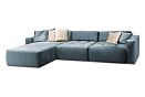 "Apollo" диван с оттоманкой; нераскл.; 8L+10+1R; левый; Tiffany 12+Tiffany12+Tiffany 02 (МТХ/гр.2)