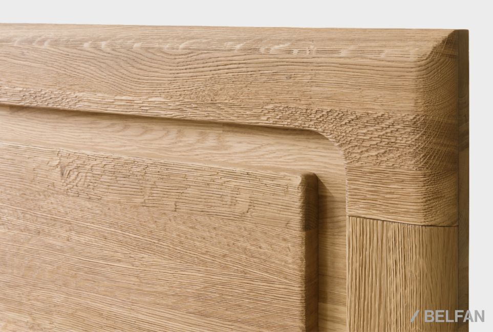 Кровать "Bremen" (узкая) с подъемным механизмом массив дуба 2