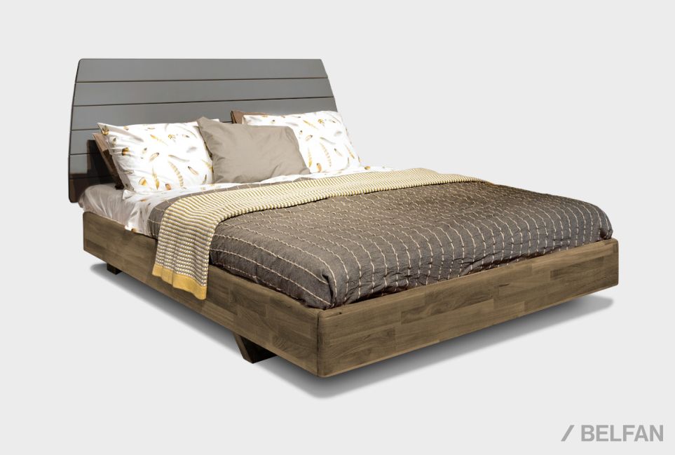 Кровать "Wallstreet" (комбинированная) массив дуба, МДФ 1